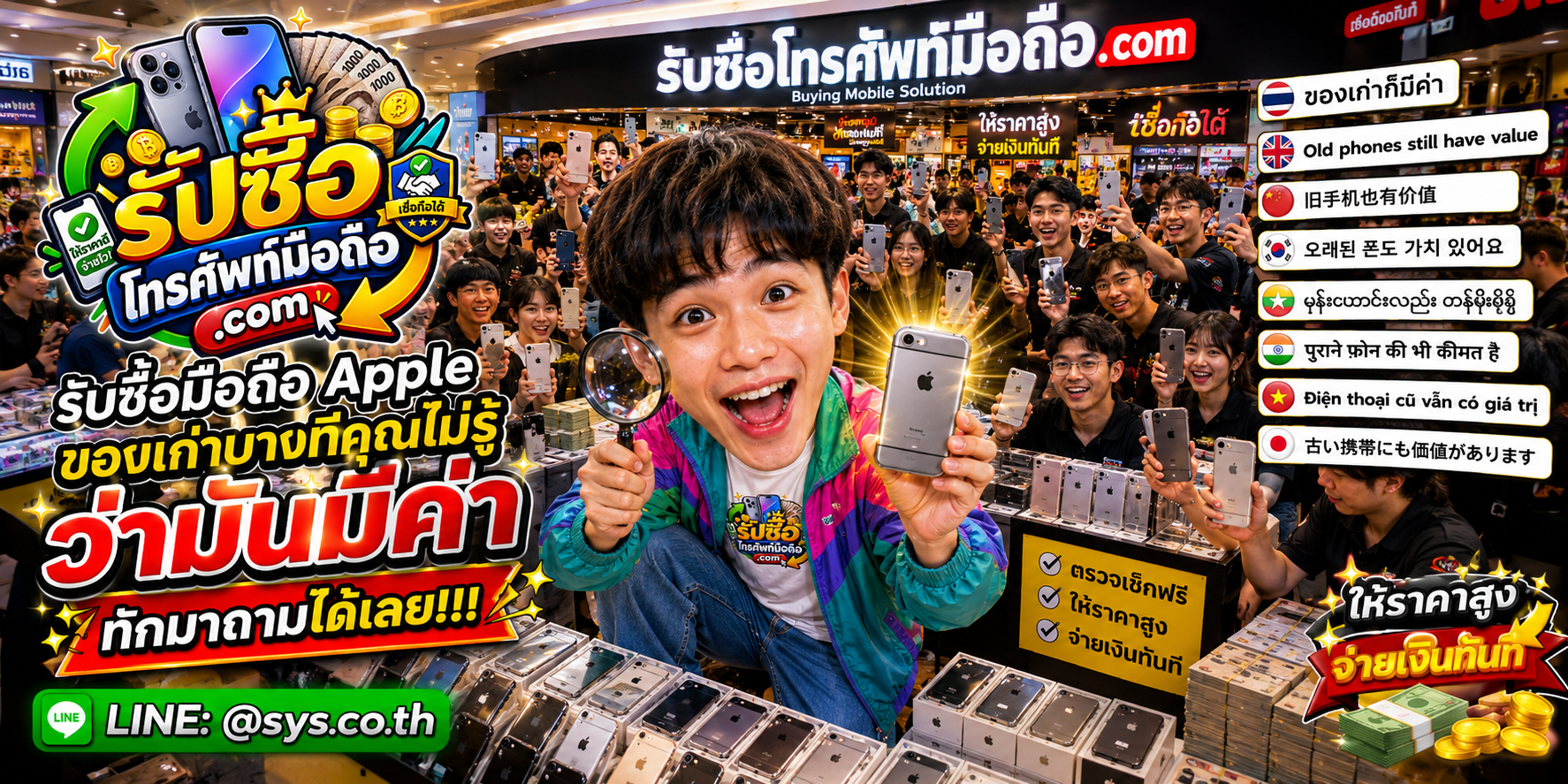 บรรยากาศโกดังไอทีรับซื้อ iPhone และมือถือ Apple พร้อมทีมงานประเมินเครื่อง