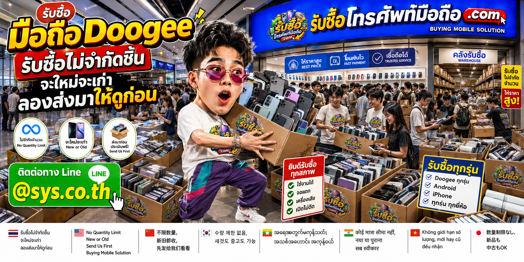รับซื้อ มือถือ Doogee มือสอง เก่า ตกรุ่น และ Rugged Phone