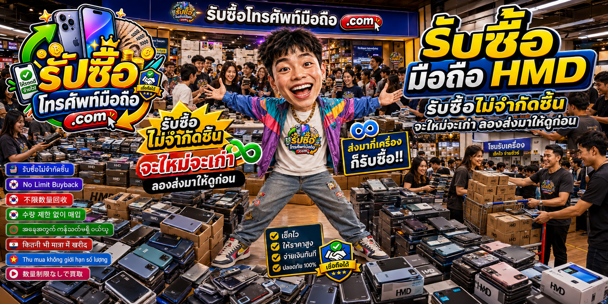 รับซื้อ มือถือ HMD หลายรุ่นหลายสภาพ ประเมินตามข้อมูลจริงของเครื่อง