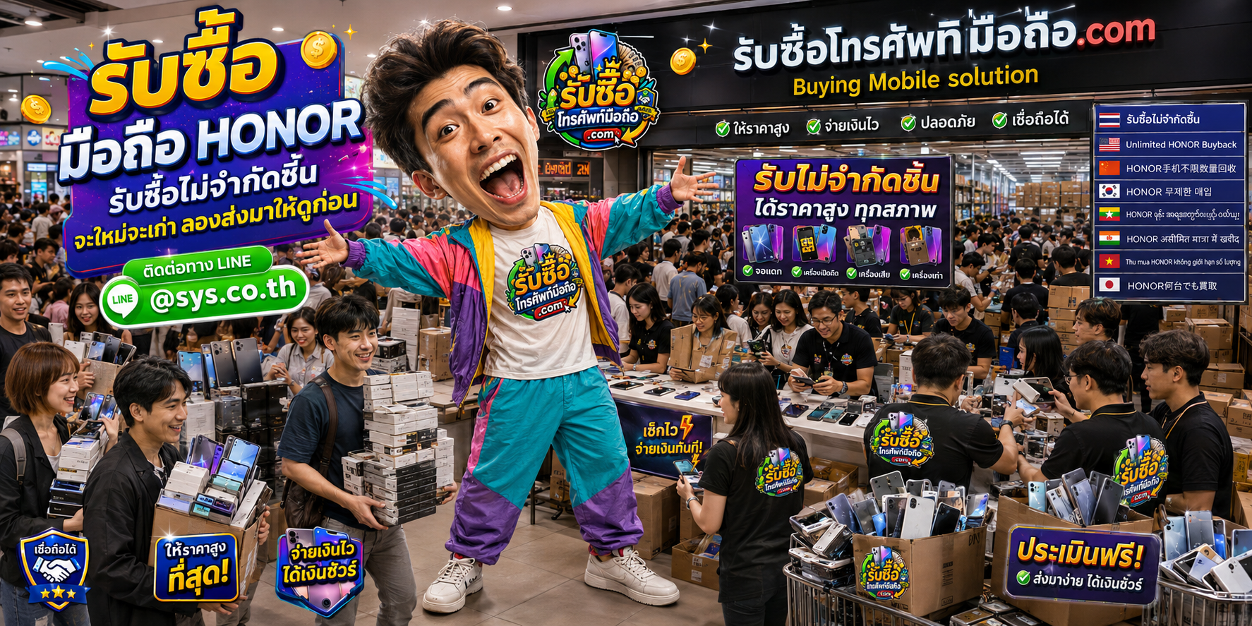รับซื้อมือถือ HONOR มือสอง เก่า ตกรุ่น และประเมินตามสภาพจริง