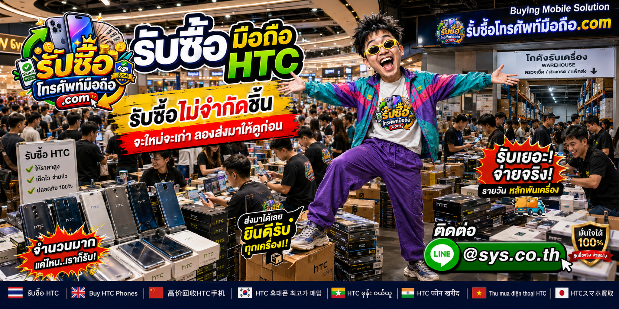 รับซื้อ มือถือ HTC หลายรุ่นทั้งเก่า มือสอง และตกรุ่น
