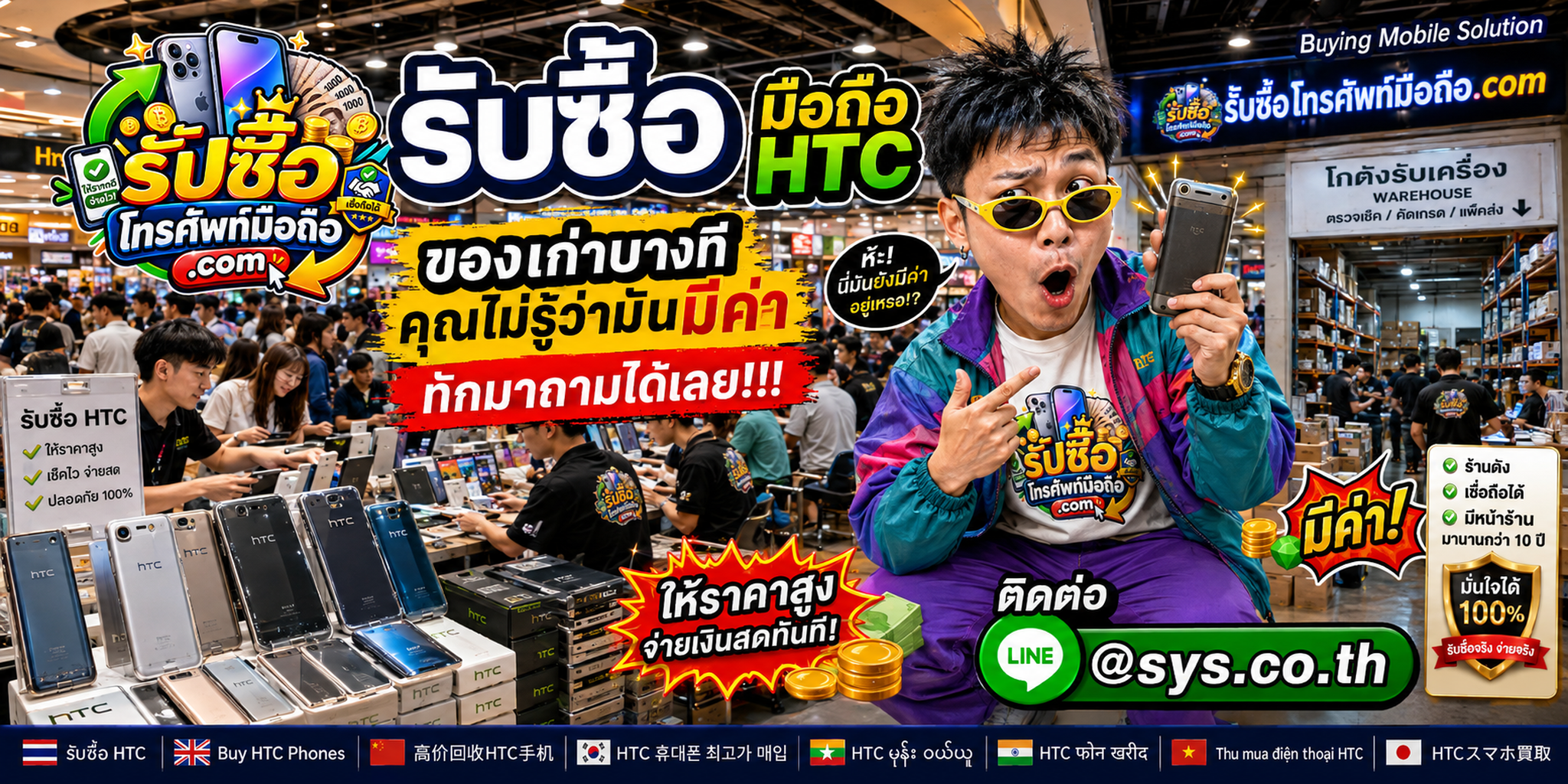 บรรยากาศ Buying Mobile Solution รับซื้อและตรวจประเมินมือถือ HTC มือสอง