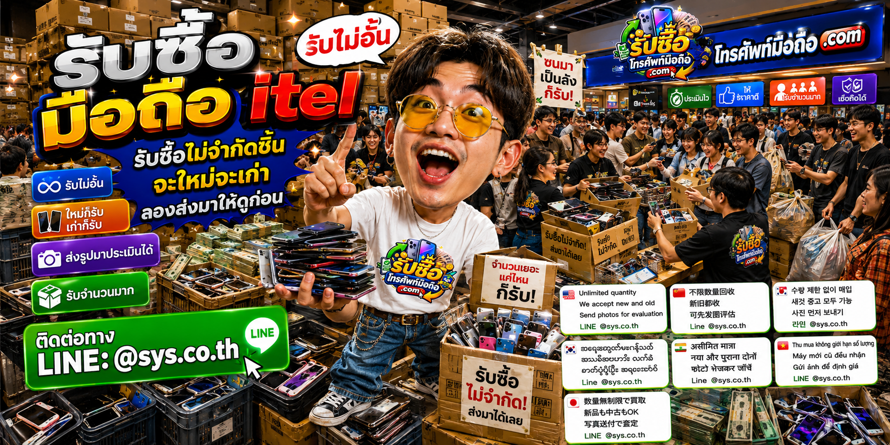 รับซื้อมือถือ itel ไม่จำกัดจำนวน ทั้งเครื่องใหม่และเก่าตามเงื่อนไข