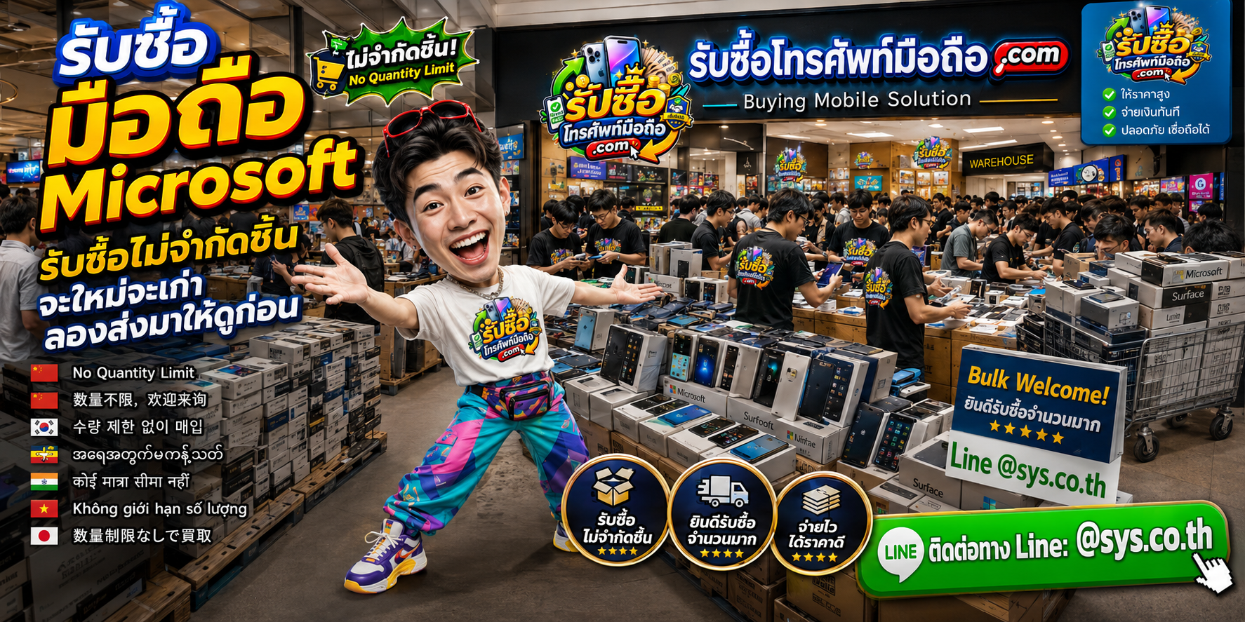 รับซื้อ มือถือ Microsoft จำนวนมาก Lumia และ Surface Duo พร้อมประเมินตามสภาพจริง