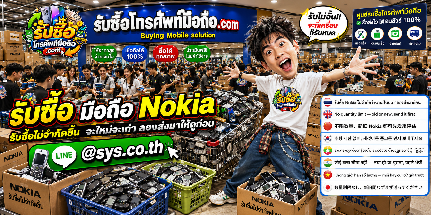 รับซื้อ มือถือ Nokia ไม่จำกัดจำนวน ทั้งใหม่และเก่า ส่งรูปประเมินได้