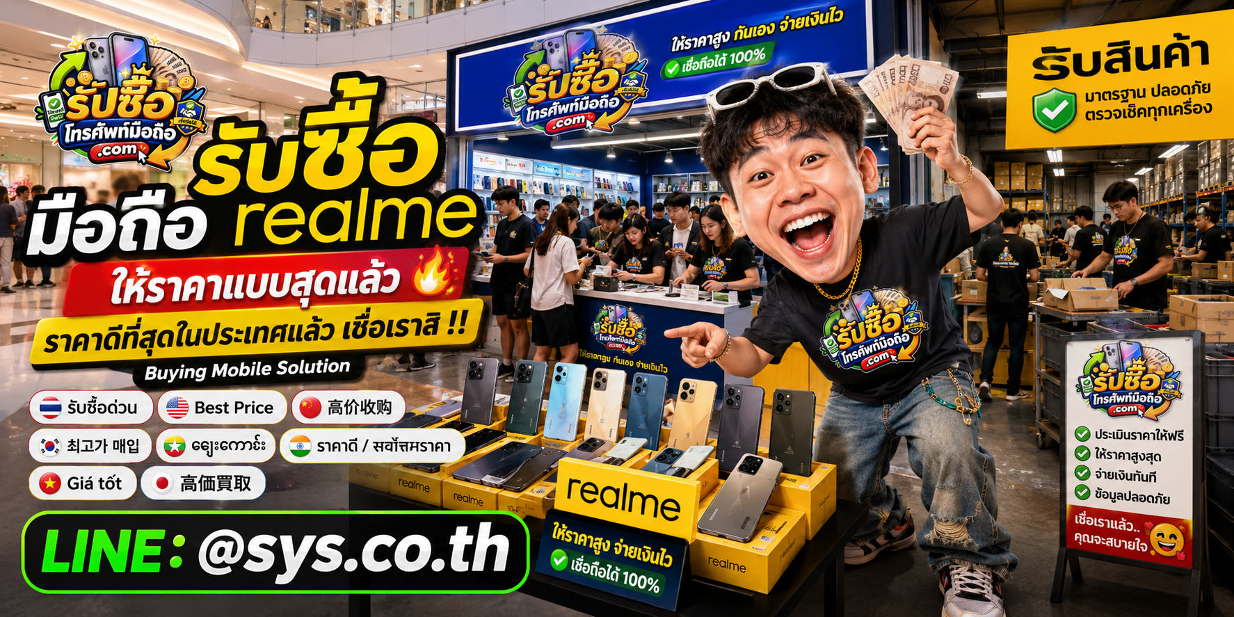 รับซื้อมือถือ realme มือสอง เก่า ตกรุ่น โดย รับซื้อโทรศัพท์มือถือ.com